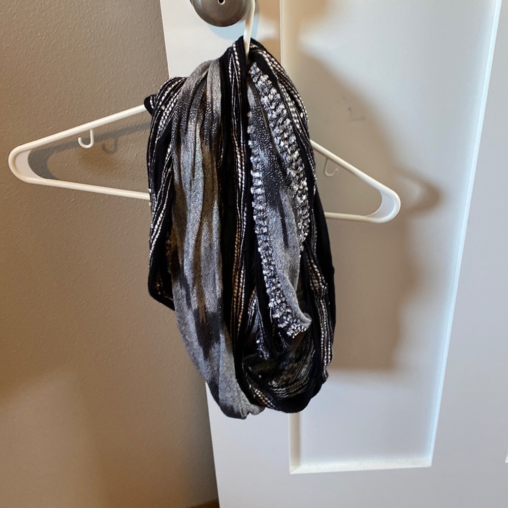 Black/Grey Infinity Scarf